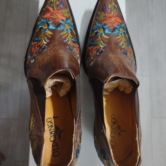 Old Gringo - floral embroidered ankle booties - NWOT - size 8 (but fits 8.5) - Picture 2 of 9